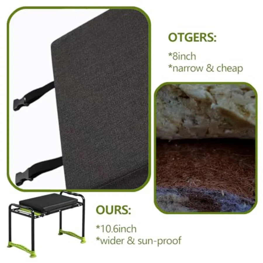 SHXI Garden Kneeler and Seat Heavy Duty Folding Bench