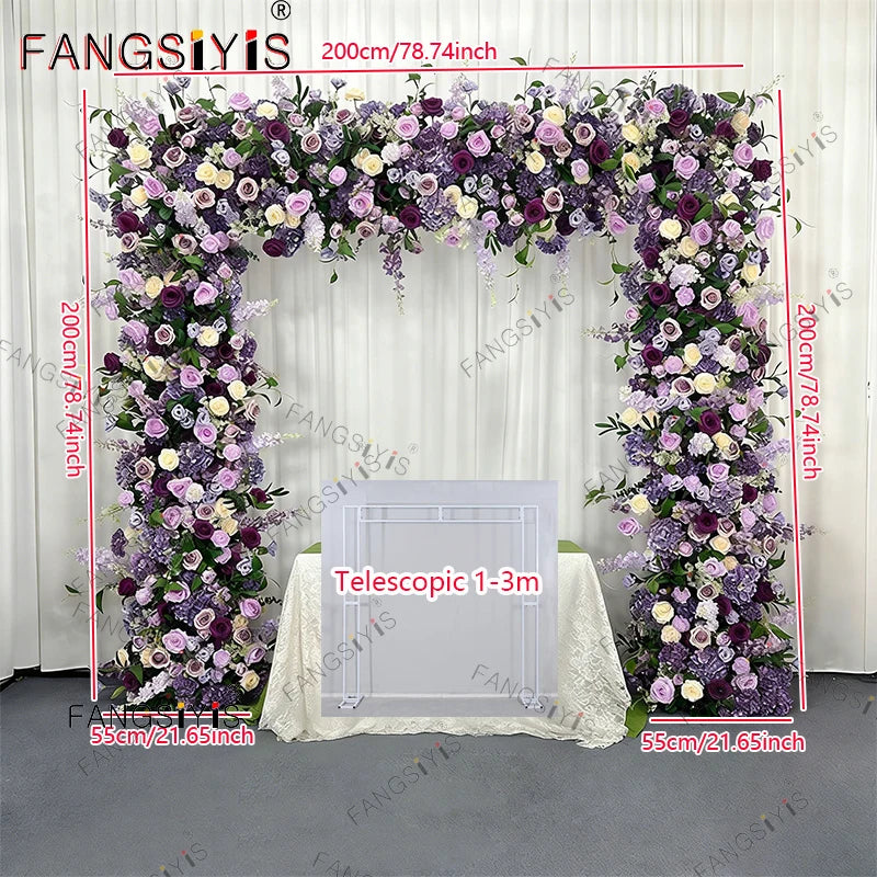 Artificial Wedding Backdrop Arch Floral Arrangement With Roses