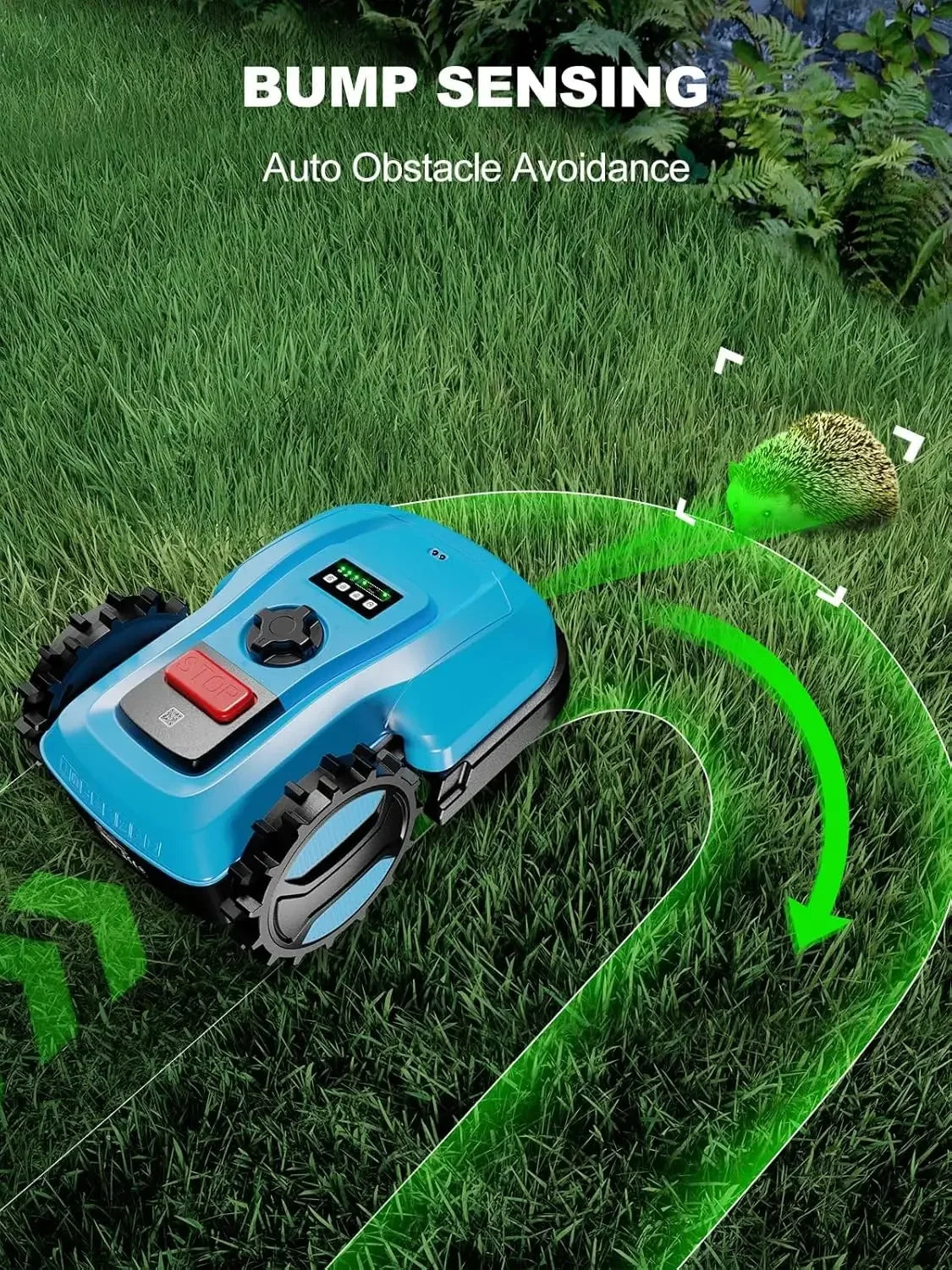 XMSJ Robotic Lawn Mower for Quarter Acre Slopes Up To Forty Seven Percent With App Control Docking Station