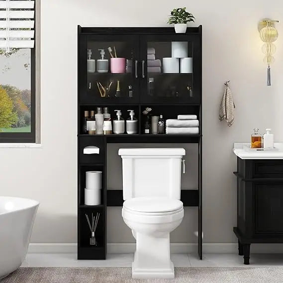 Farmhouse Style Over Toilet Storage Cabinet