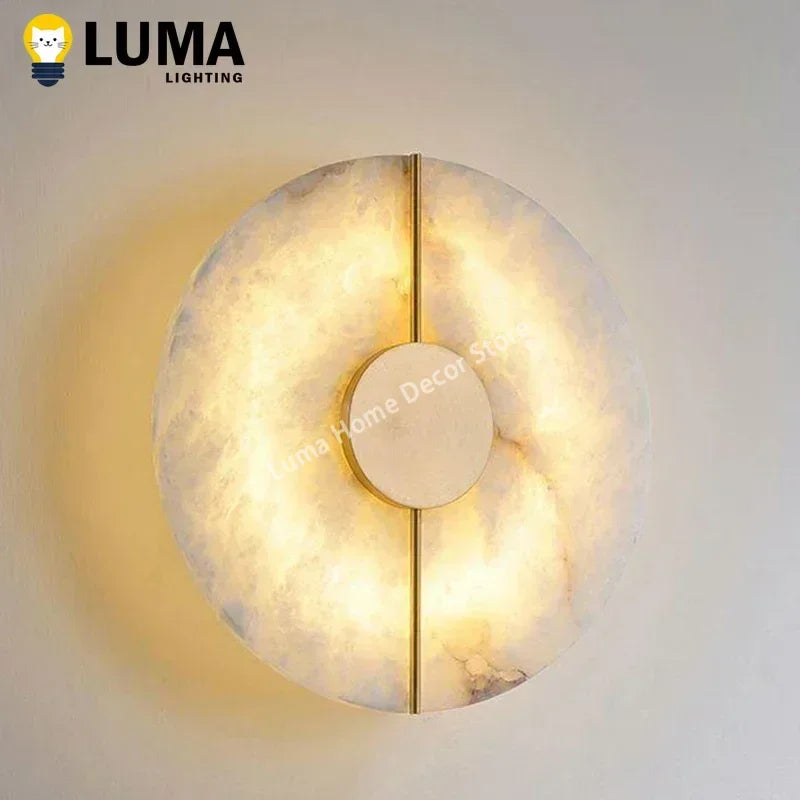 LUMA Modern Luxury Marble Wall Light Sconce