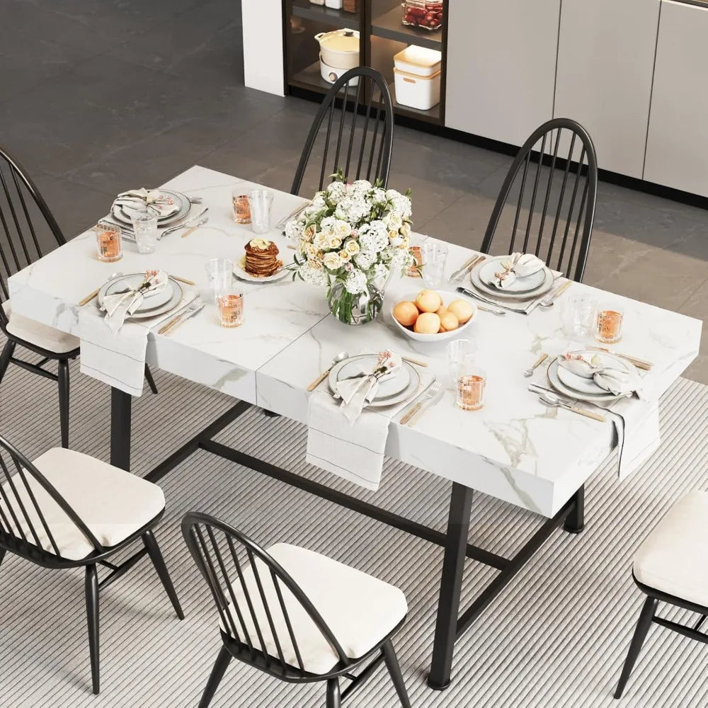 DAFIFY Extendable Dining Table With Silent Glide Extension