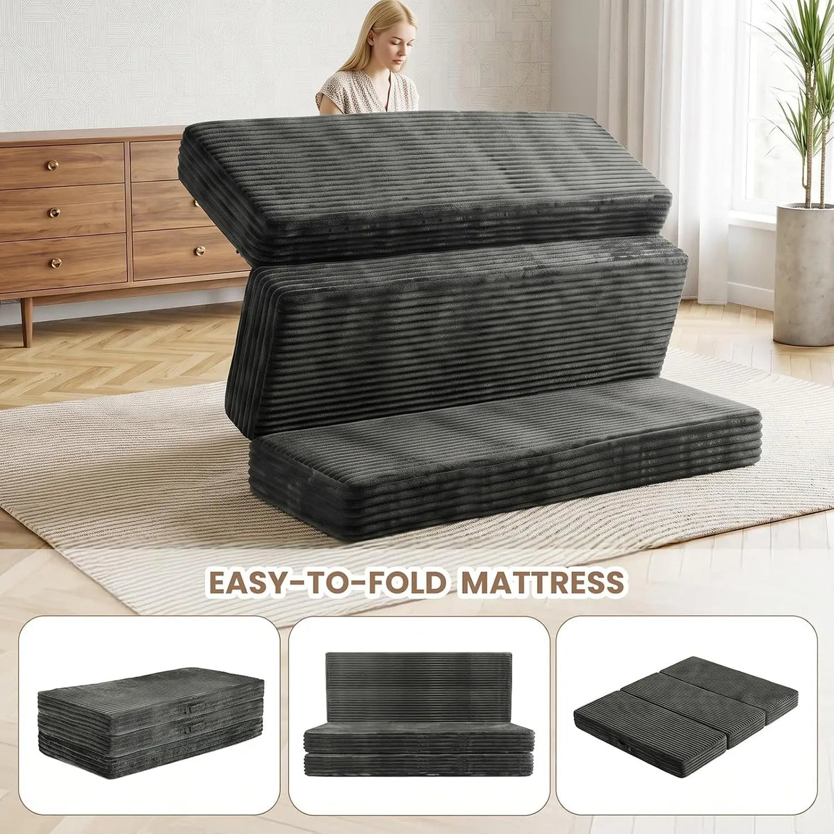 Novilla Folding Memory Foam Mattress For Guests And Camping Dorms