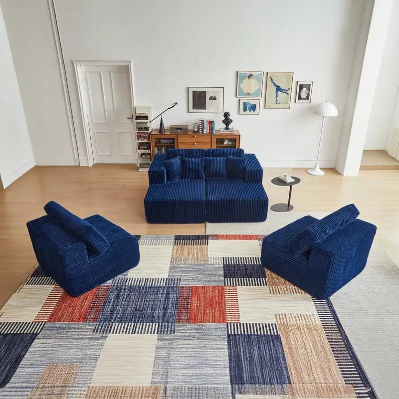 CN Sichuan Reversible U Shaped Flannel Sectional Sofa