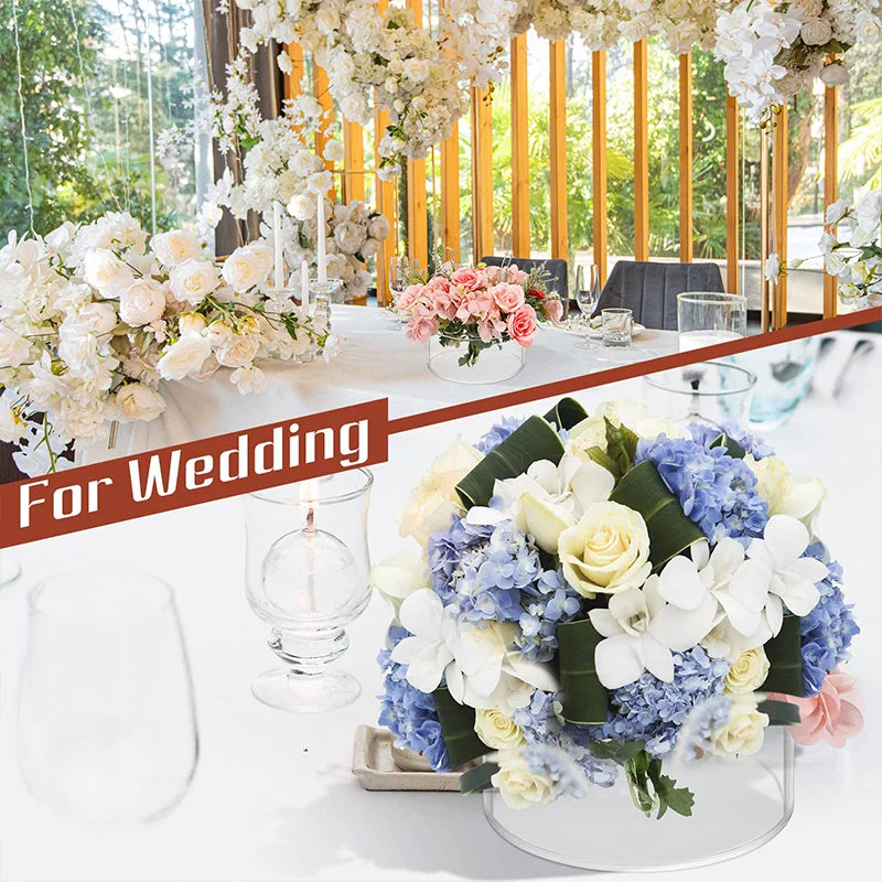 Function Acrylic Vase Decorative Centerpiece for Weddings