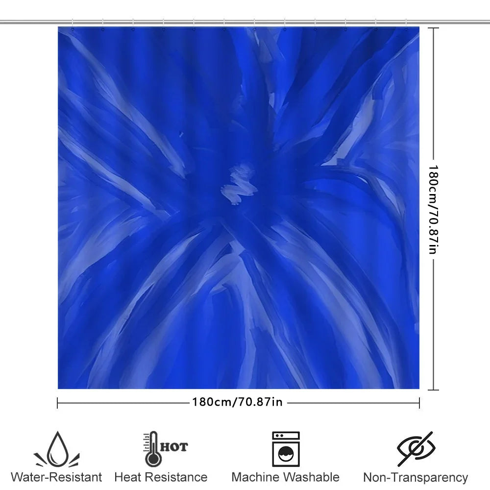Nonwoven Polyester Shower Curtain Quick Dry Easy Care