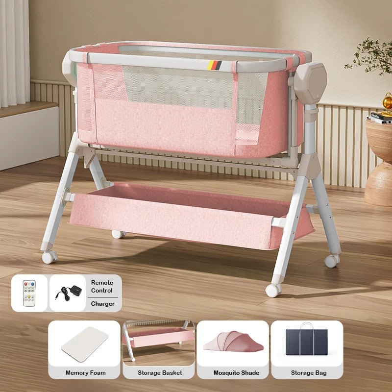 Devine In Out Rocking Baby Bassinet Co Sleeper Unisex Crib