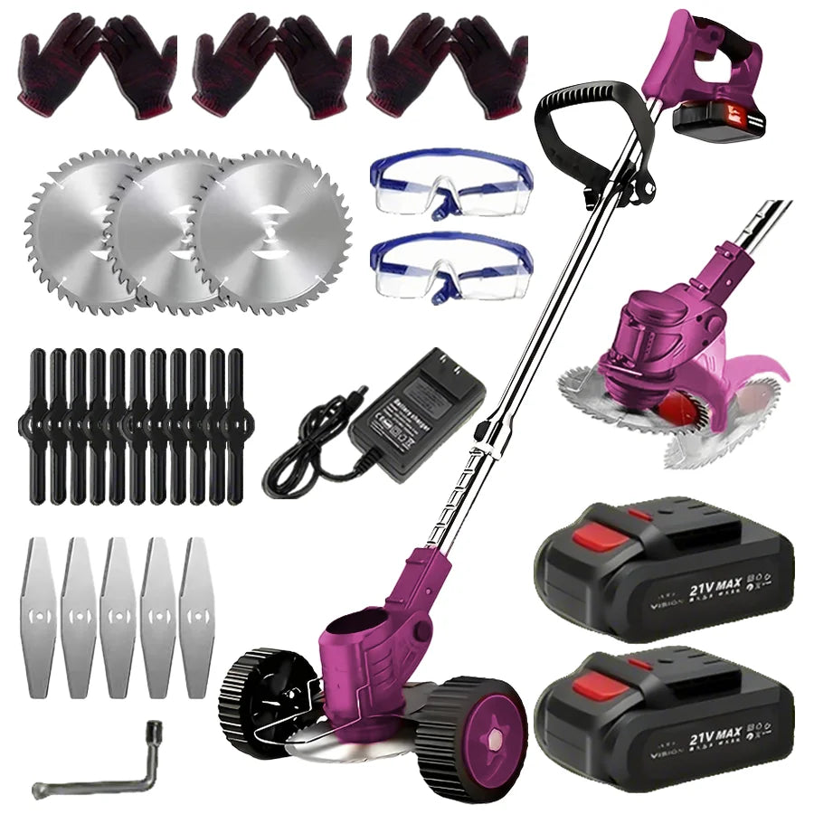 2025 Portable Cordless Electric Lawn Mower With High-Capacity Batteries