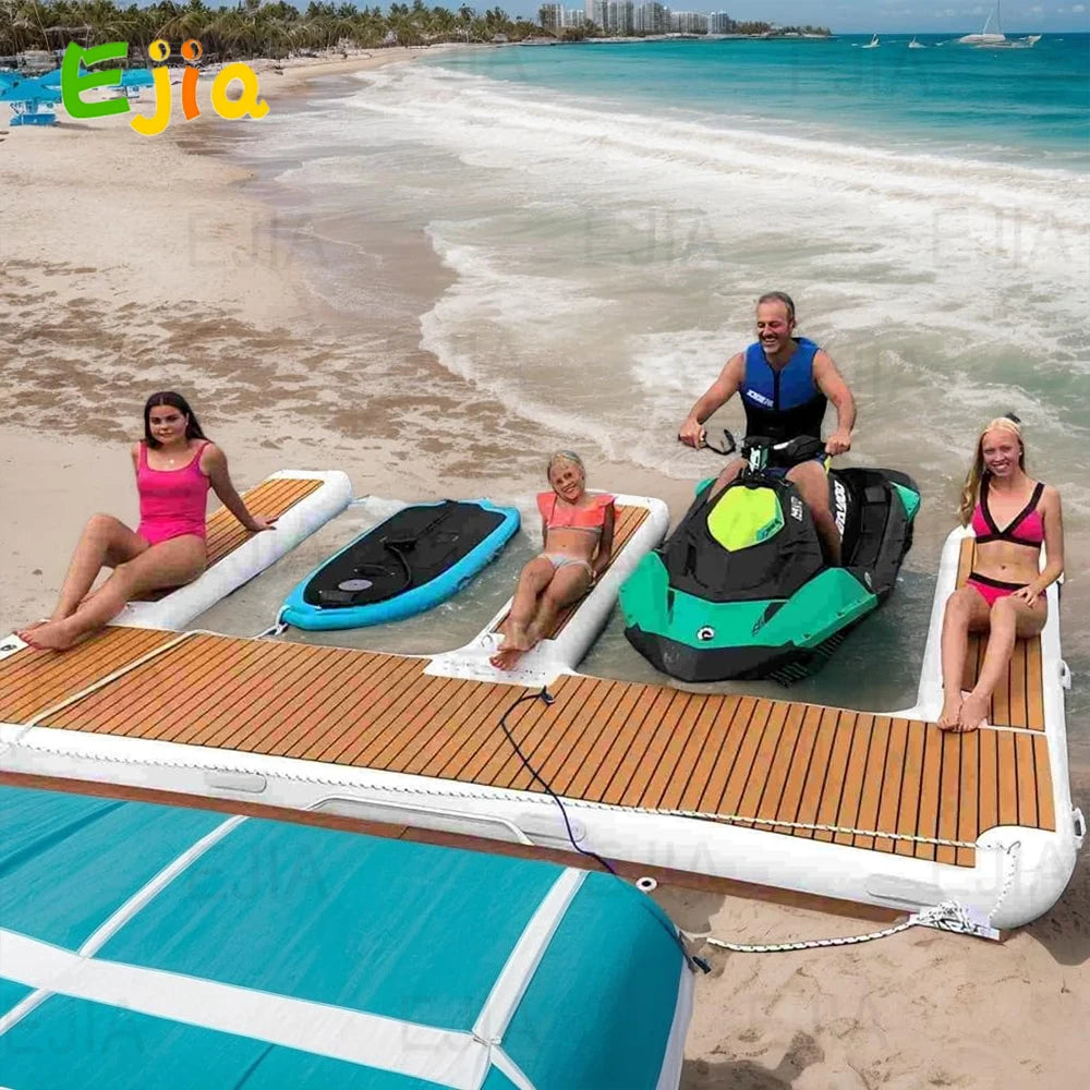 Ejia EVA Non Slip Inflatable Dock Platform Water Fun