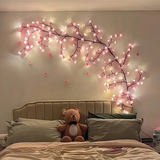 96LED Cherry Blossom Tree Light for Bedroom Decor Parties