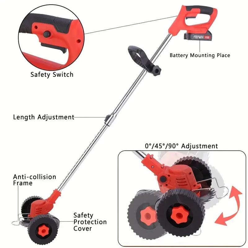 2025 Portable Cordless Electric Lawn Mower With High-Capacity Batteries