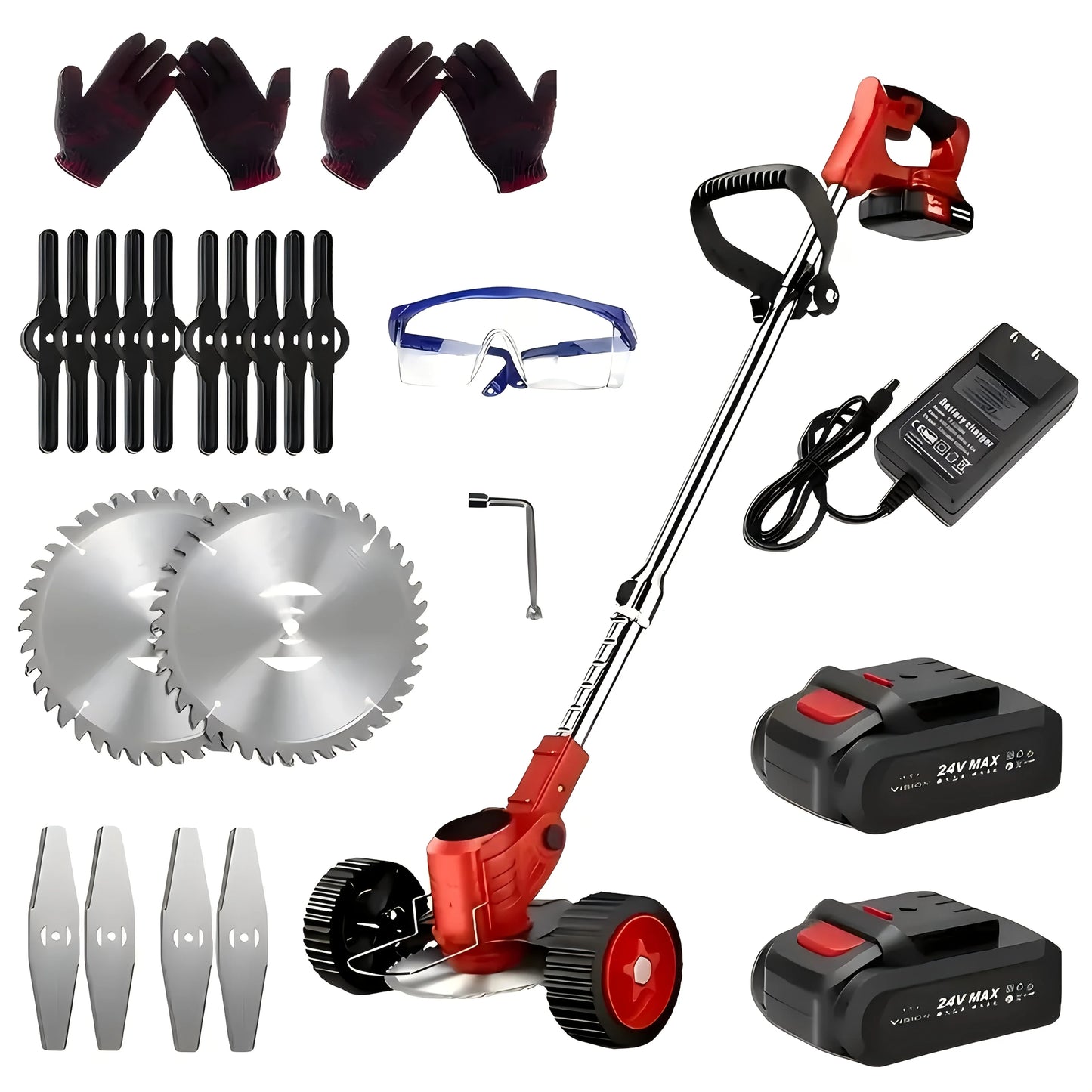 2025 Portable Cordless Electric Lawn Mower With High-Capacity Batteries