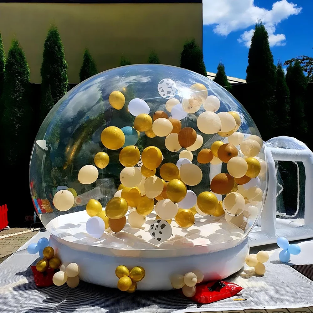 Ejia Inflatable Bubble House With Trampoline And Transparent Dome