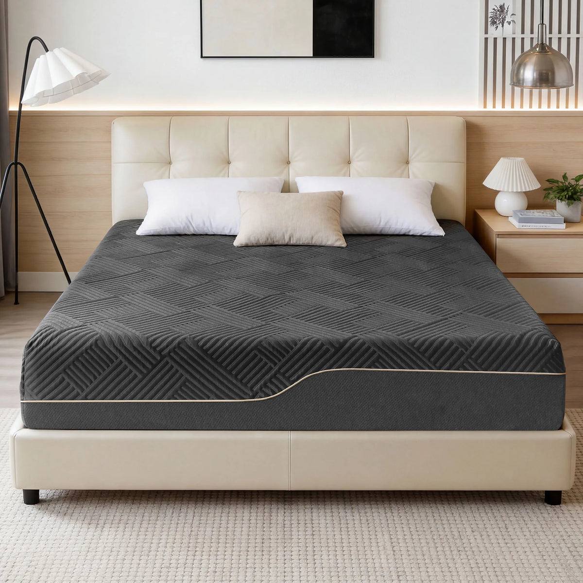 Hcore Extra Firm Memory Foam Mattress Back Pain Relief