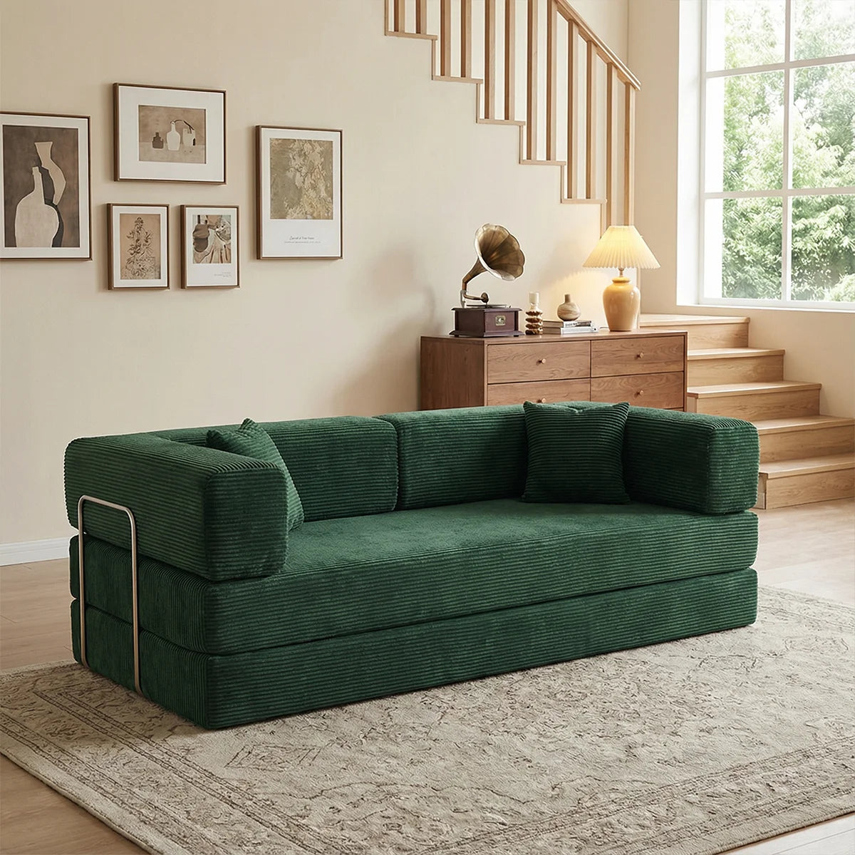 YQzyphyna Futon Sofa Bed 4in1 Convertible Couch Loveseat