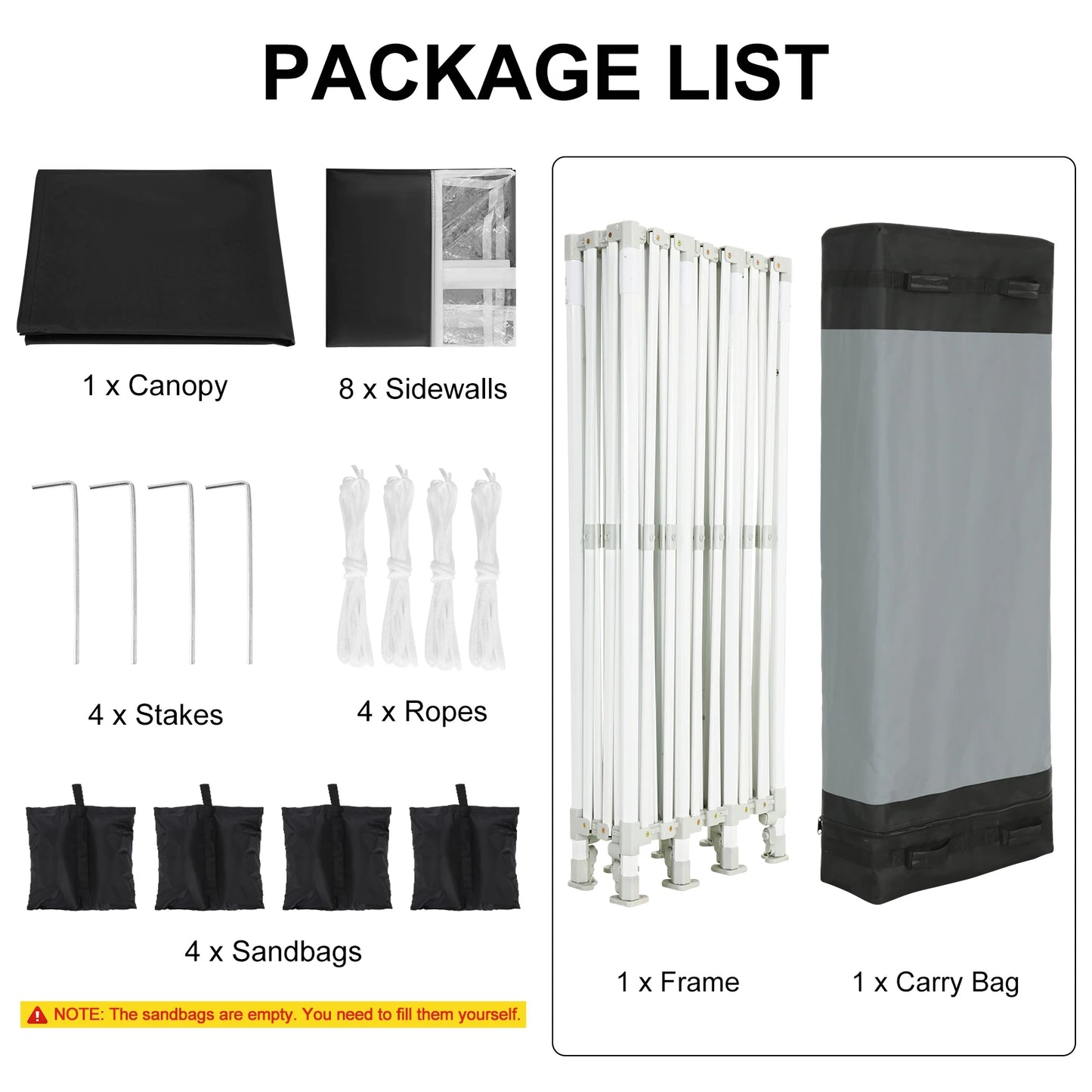 COBIZICN Pop Up Canopy Tent Gazebo 8 Sidewalls Outdoor