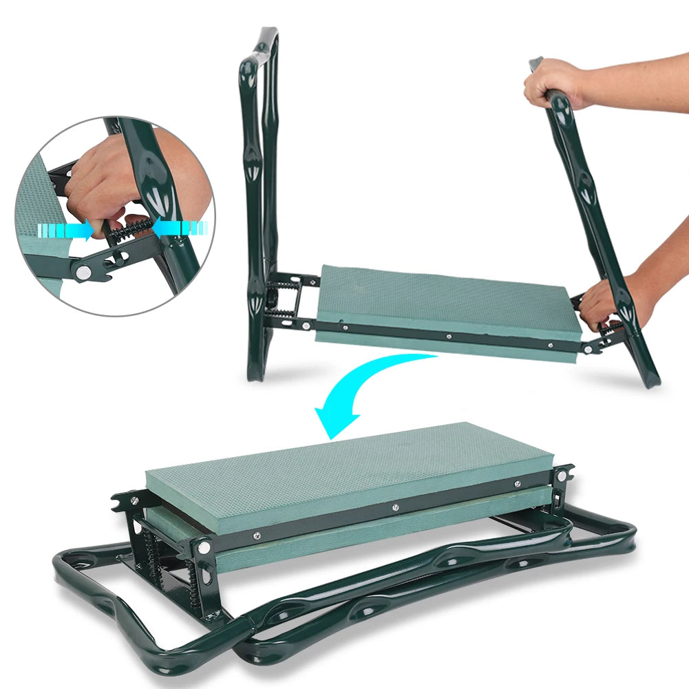 Heavy Duty Garden Kneeler Padded Seat Folding Stool 150KG