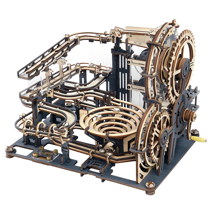 Robotime Marble Run 3D Wooden Puzzle Kit Night City