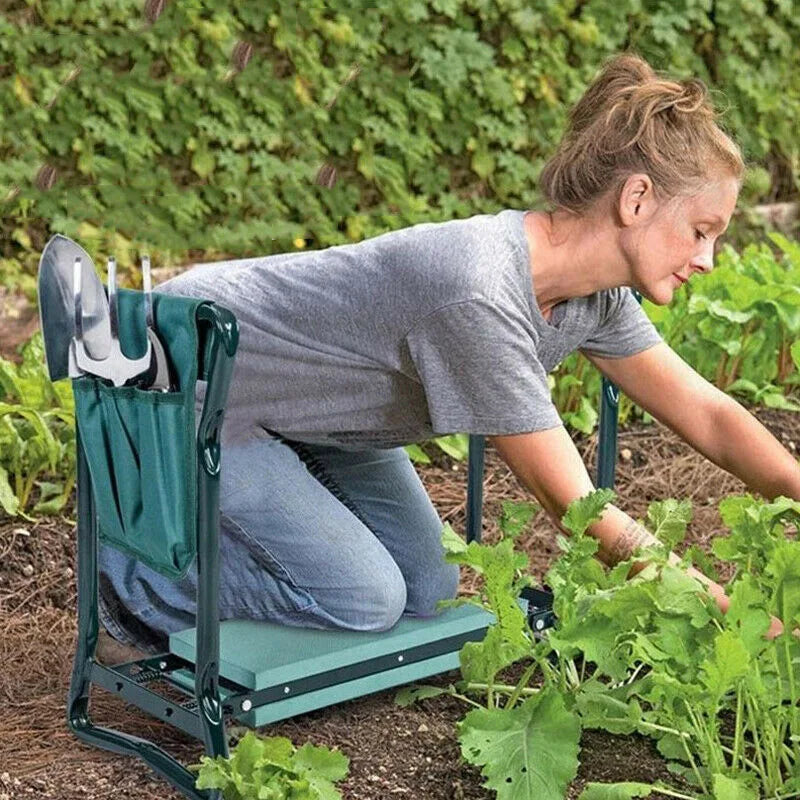 Heavy Duty Garden Kneeler Padded Seat Folding Stool 150KG
