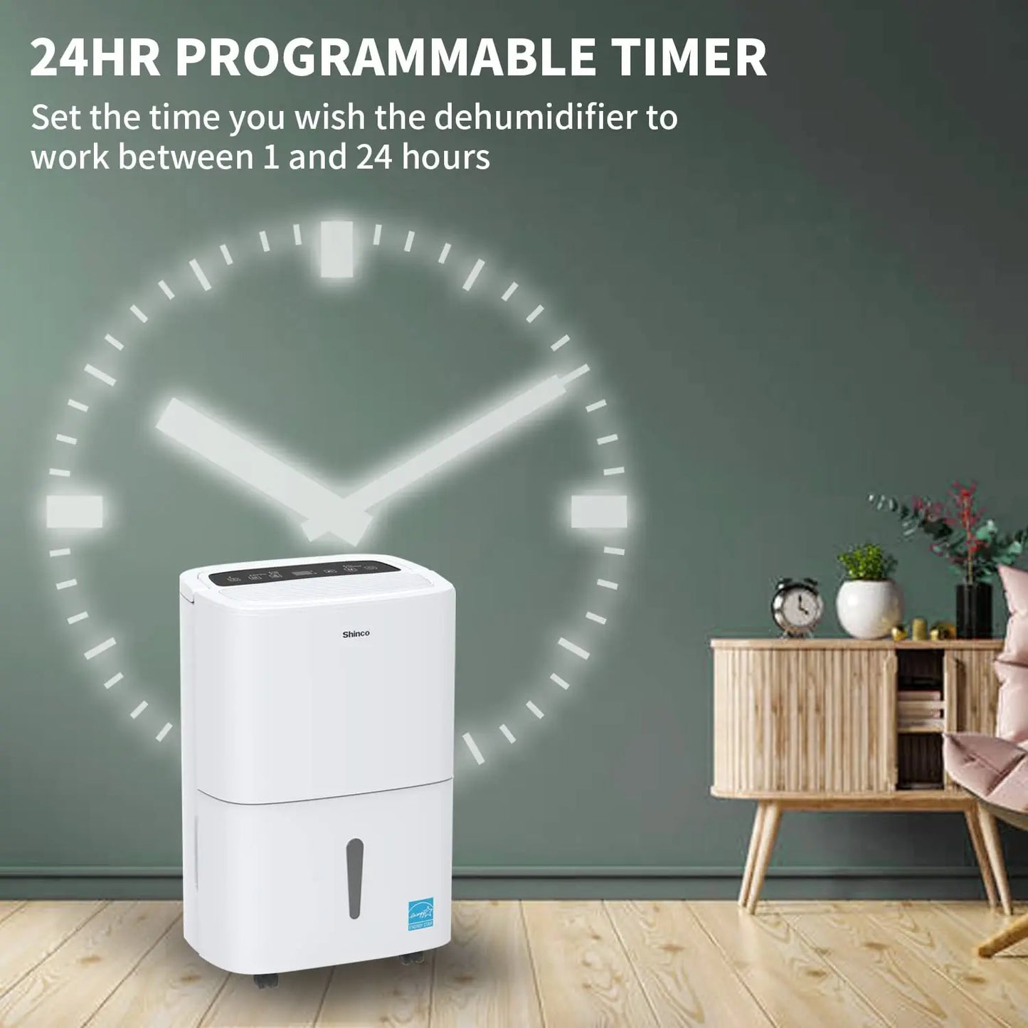 Shinco 150 Pints Energy Star Dehumidifier With WiFi