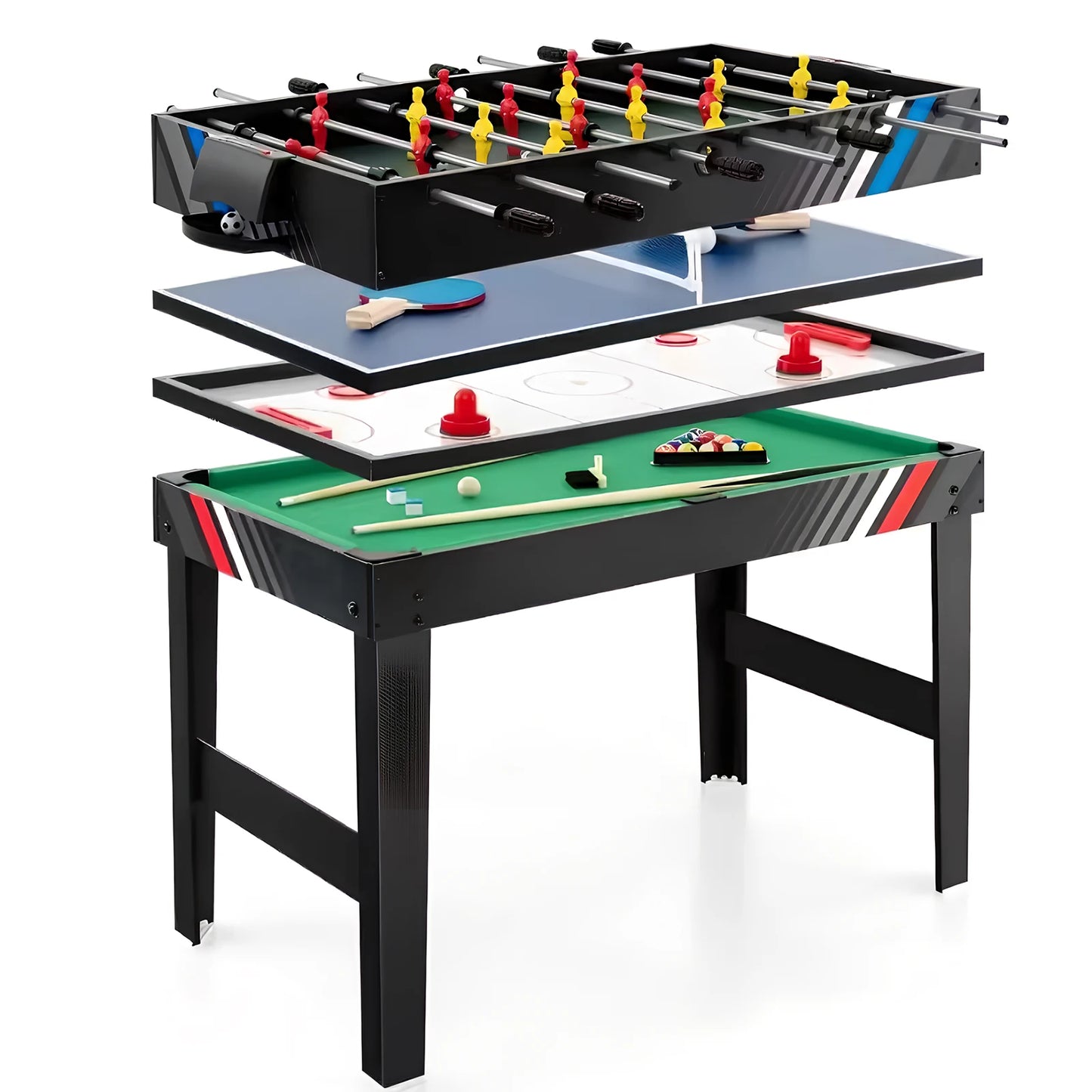 Shunmaii 4 In 1 Multi Game Table Set Entertainment