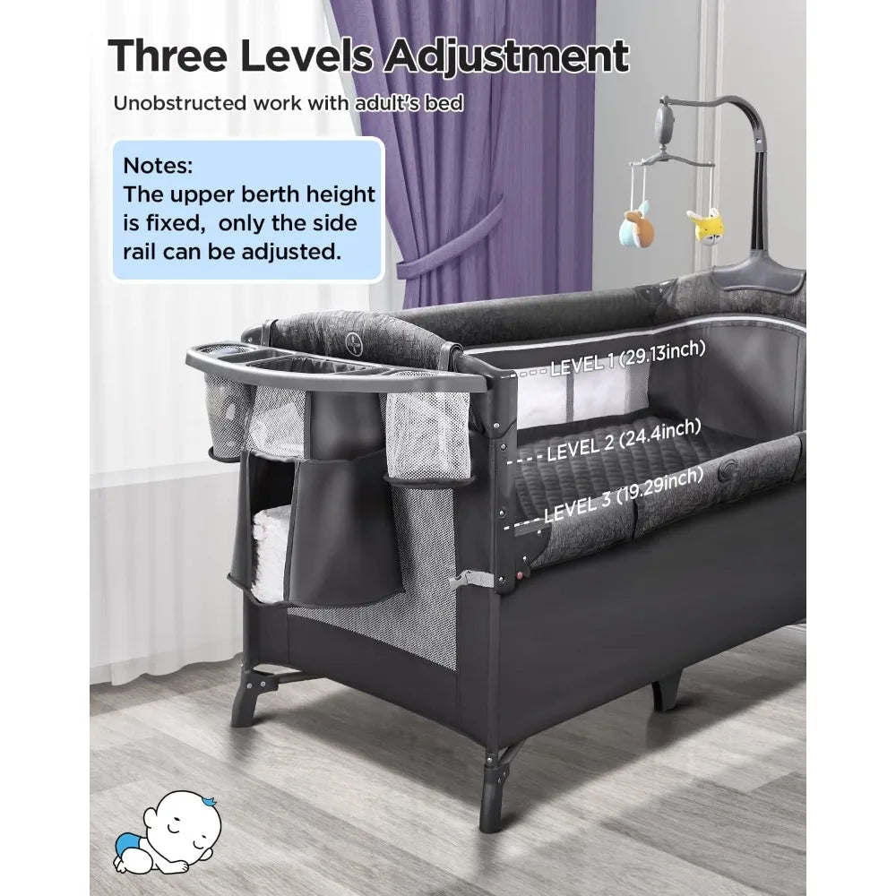 Devine In And Out Baby Bassinet Bedside Crib Pack And Play