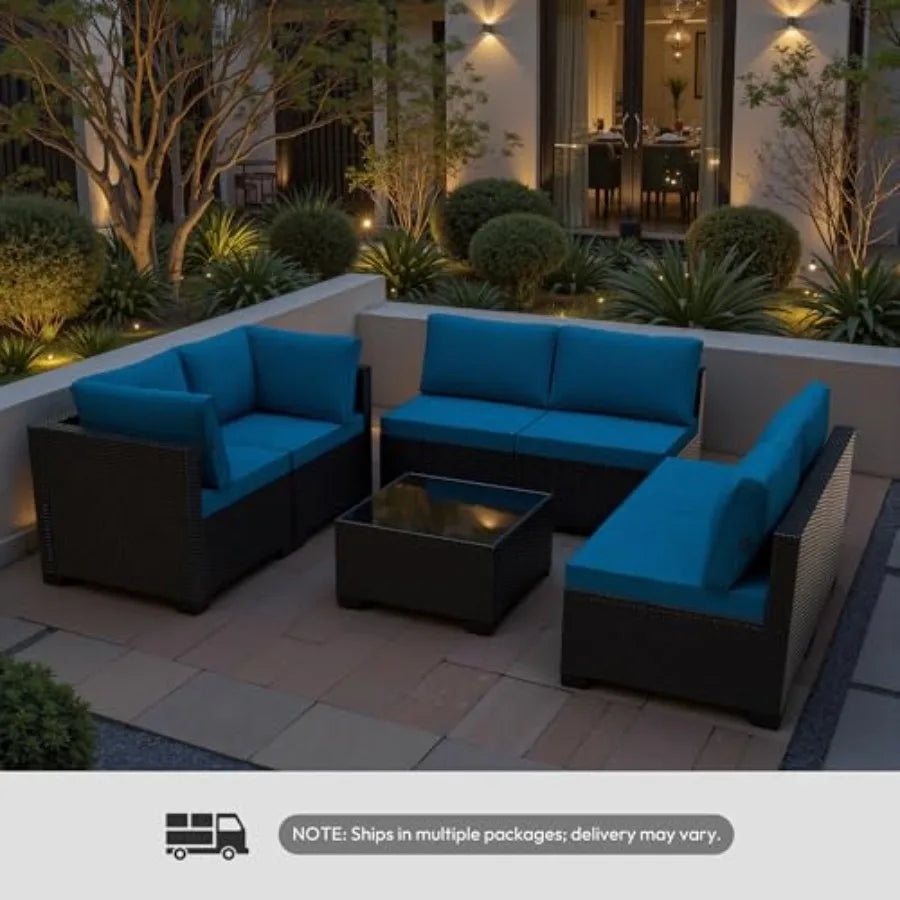 Patio Furniture Set All Weather Wicker Rattan Outdoor Conversation