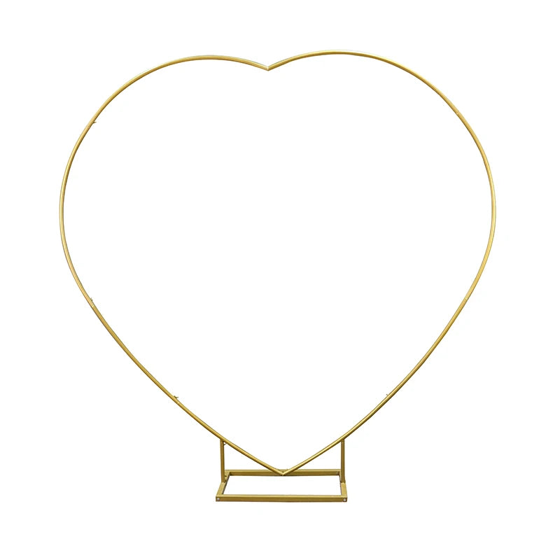 Heart Shape Wedding Arch Backdrop Frame for Ceremony