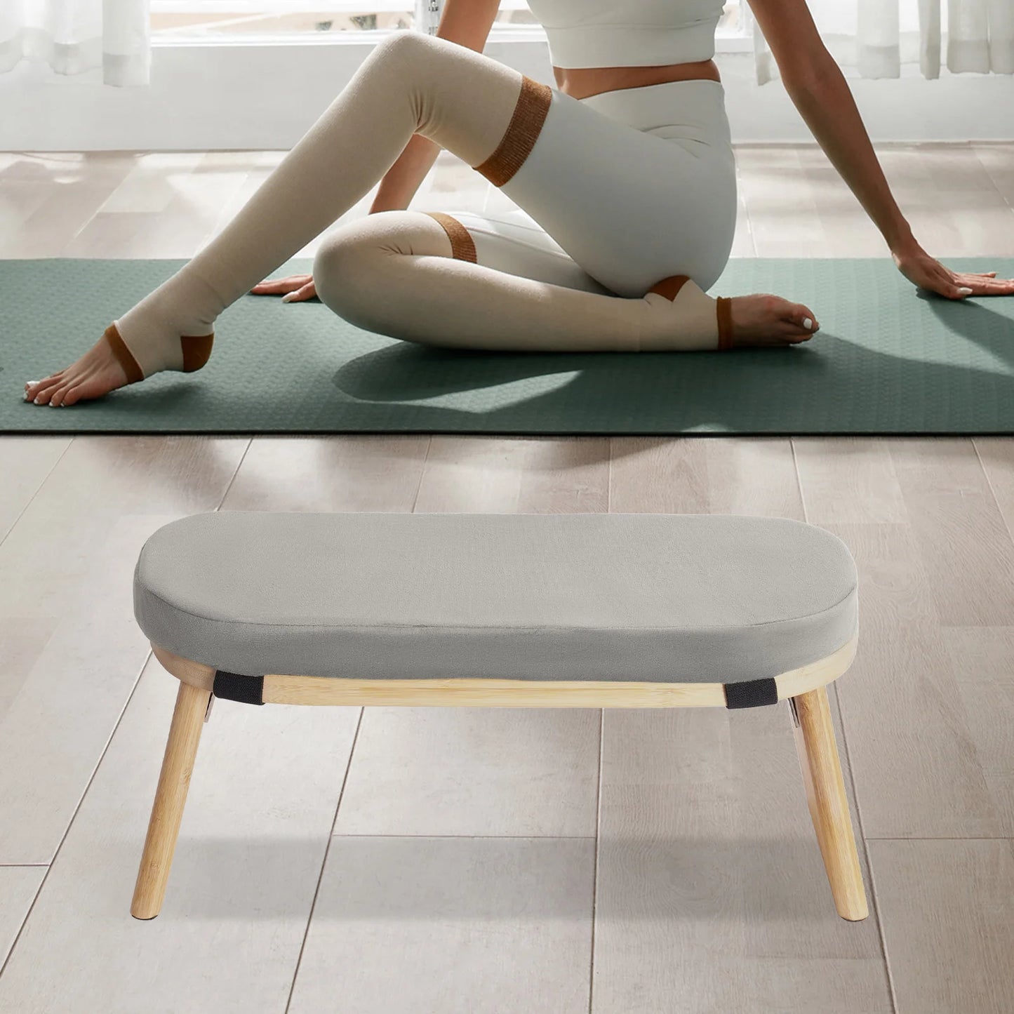 Bymaocar Foldable Kneeling Meditation Bench