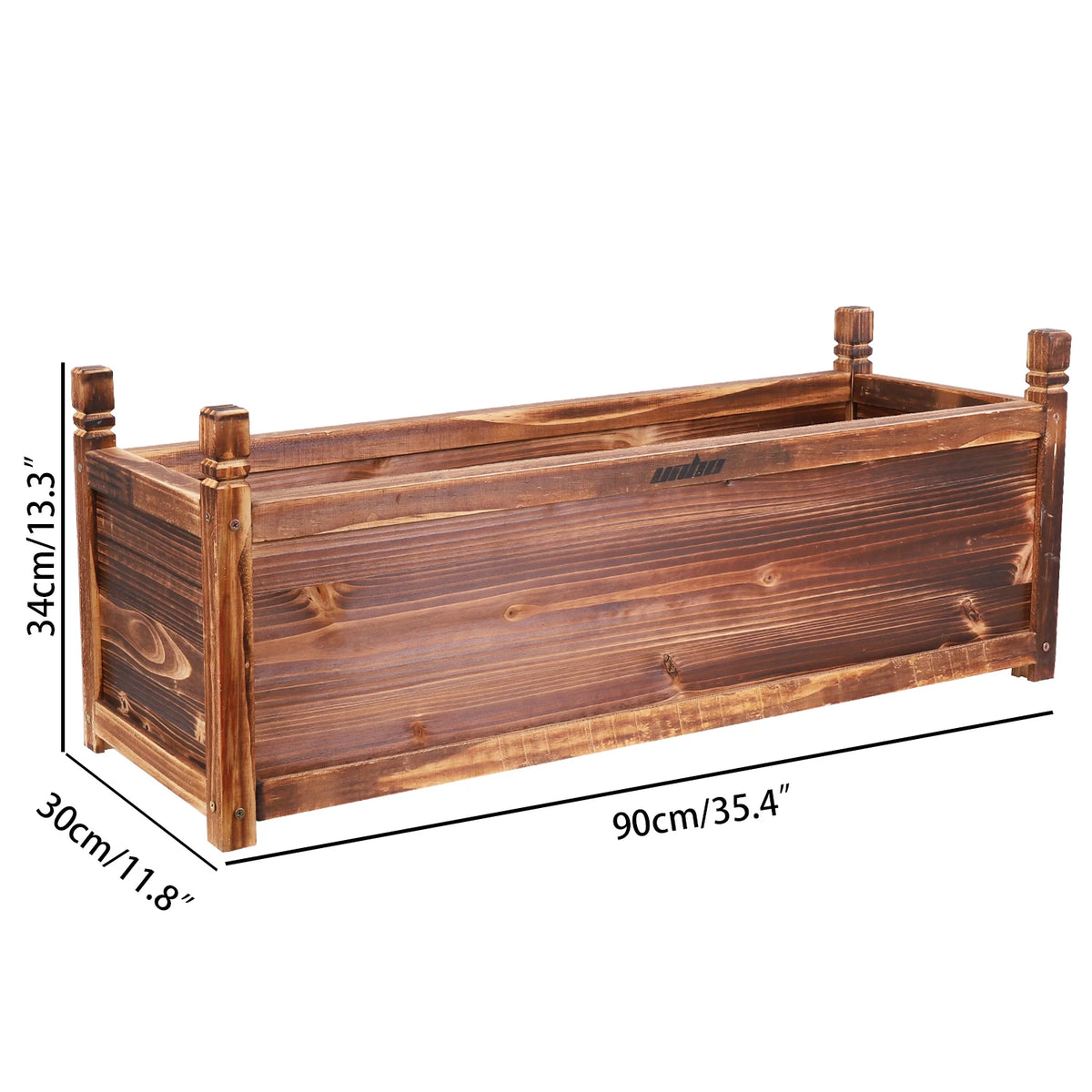 Wooden Raised Garden Planter Box For Vegetables Herbs Flowers