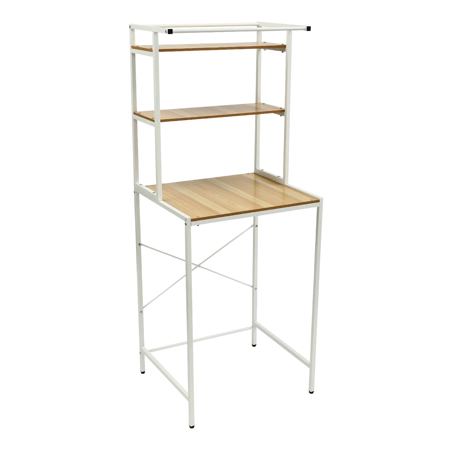Triple Tier Washer Dryer Storage Shelf For Laundry Room