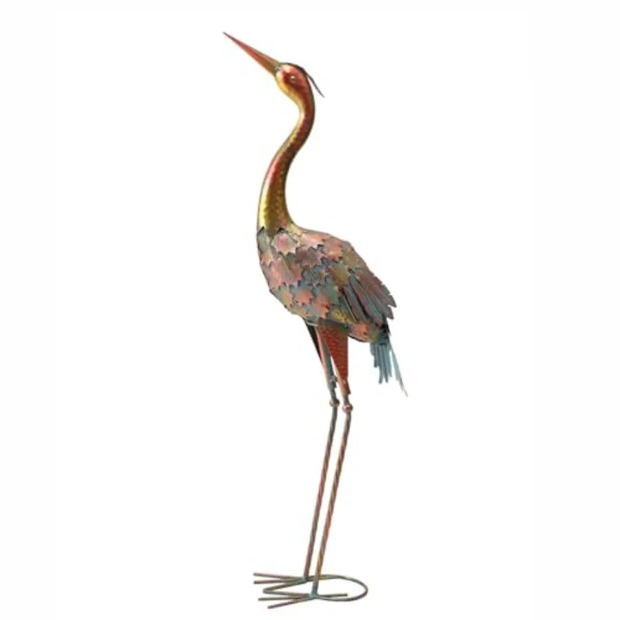 Crane Garden Statue Outdoor Yard Art Heron Lawn Ornament