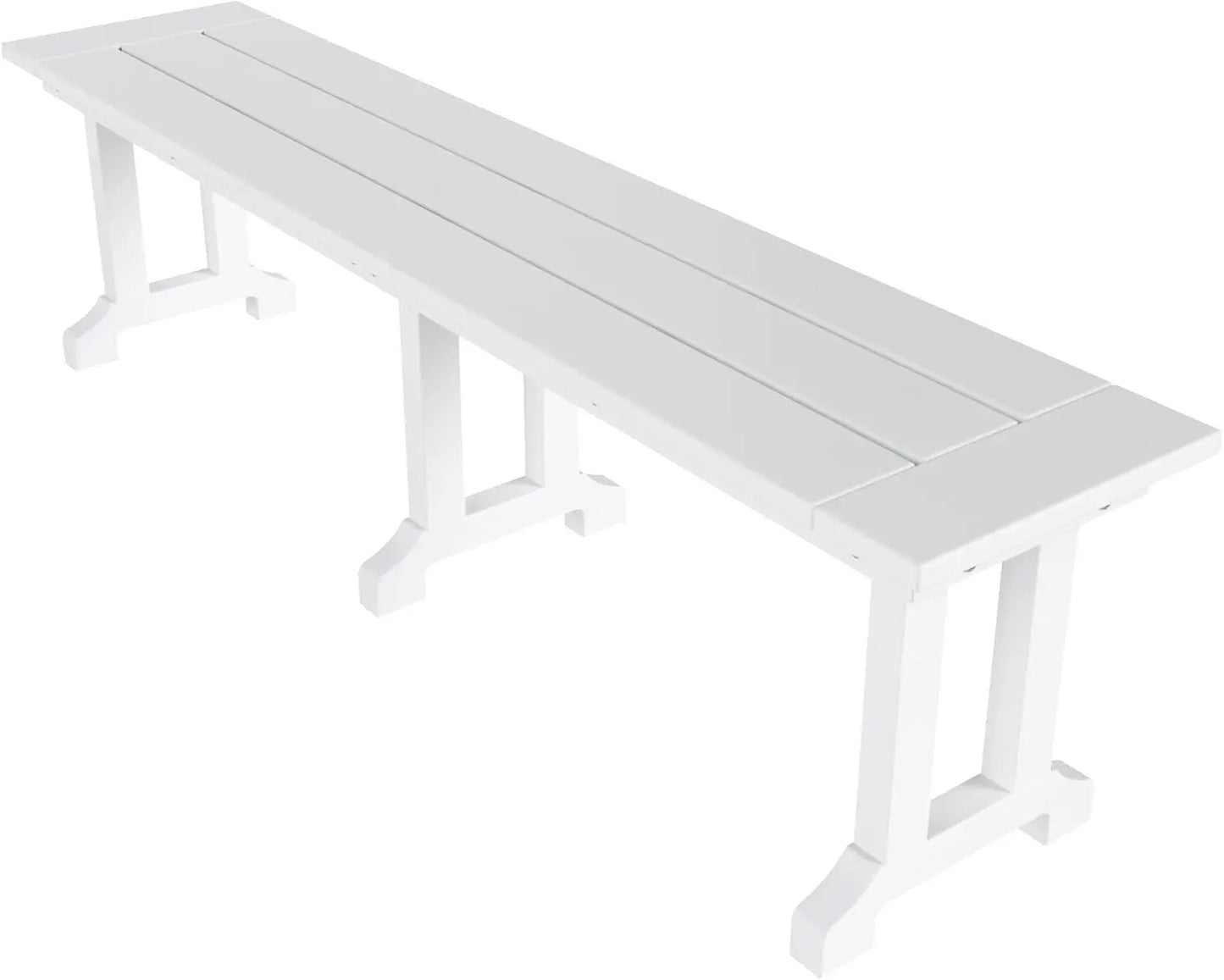 Hign-concerned All Weather Poly Lumber Garden Bench Trestle