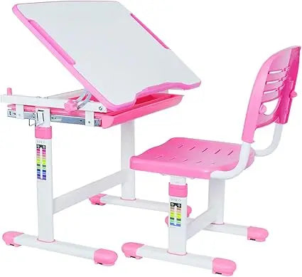 Adjustable Children Desk And Chair Learning Workstation