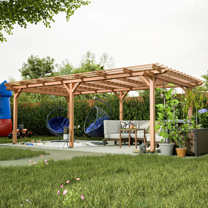 Wooden Gazebo Pergola for Climbing Plants and Garden Support