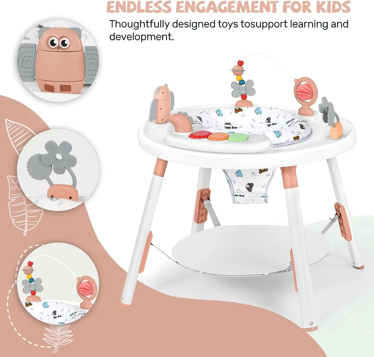 Ubravoo Baby Activity Center Three In One With Toys