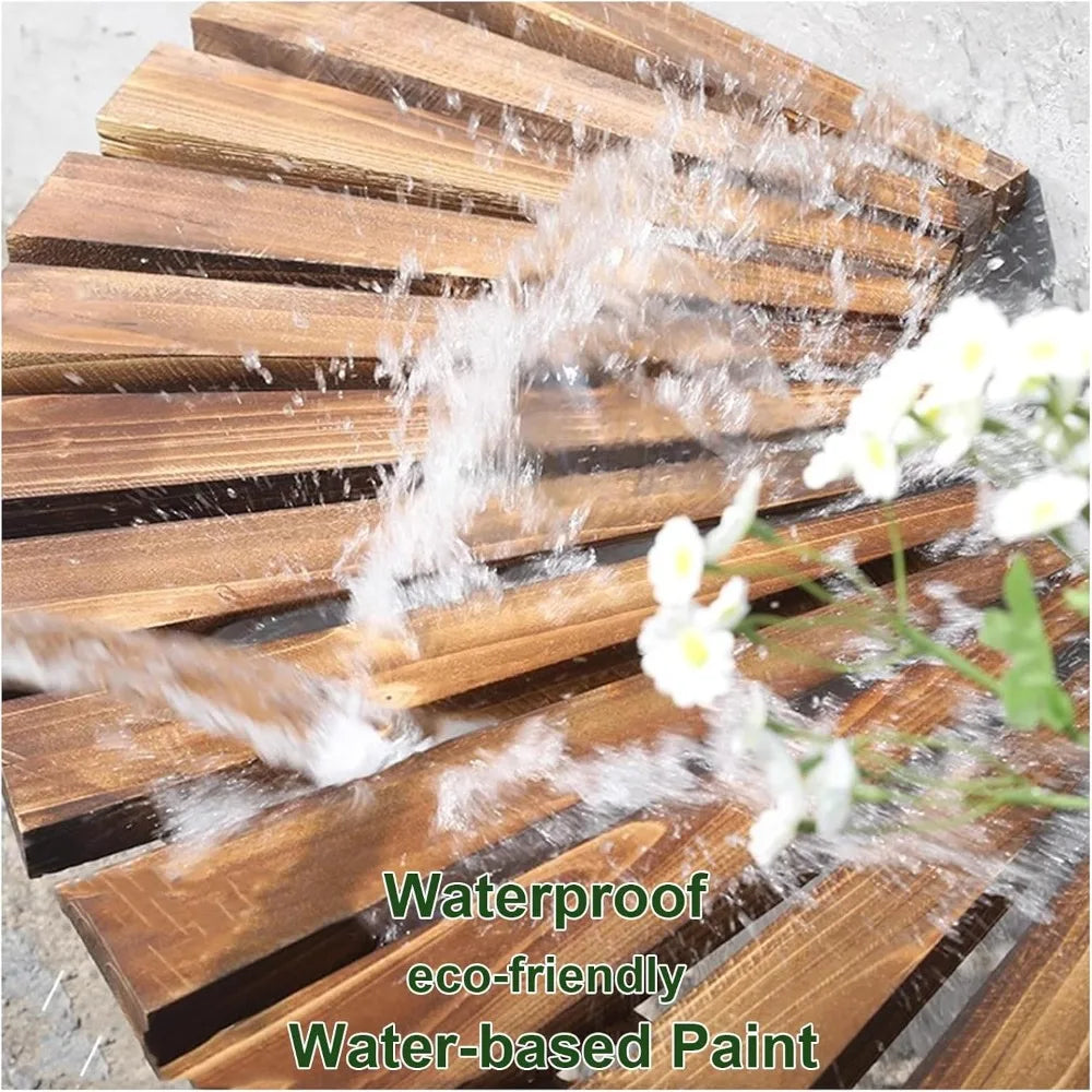 Wrap Around Tree Bench Outdoor Curved Wooden Seat Backrest