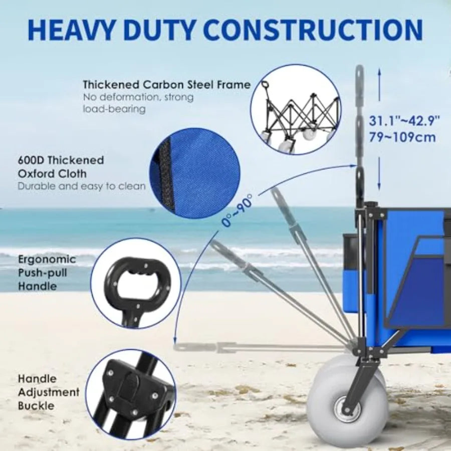 LISM Beach Wagon All Terrain Heavy Duty With Wheels