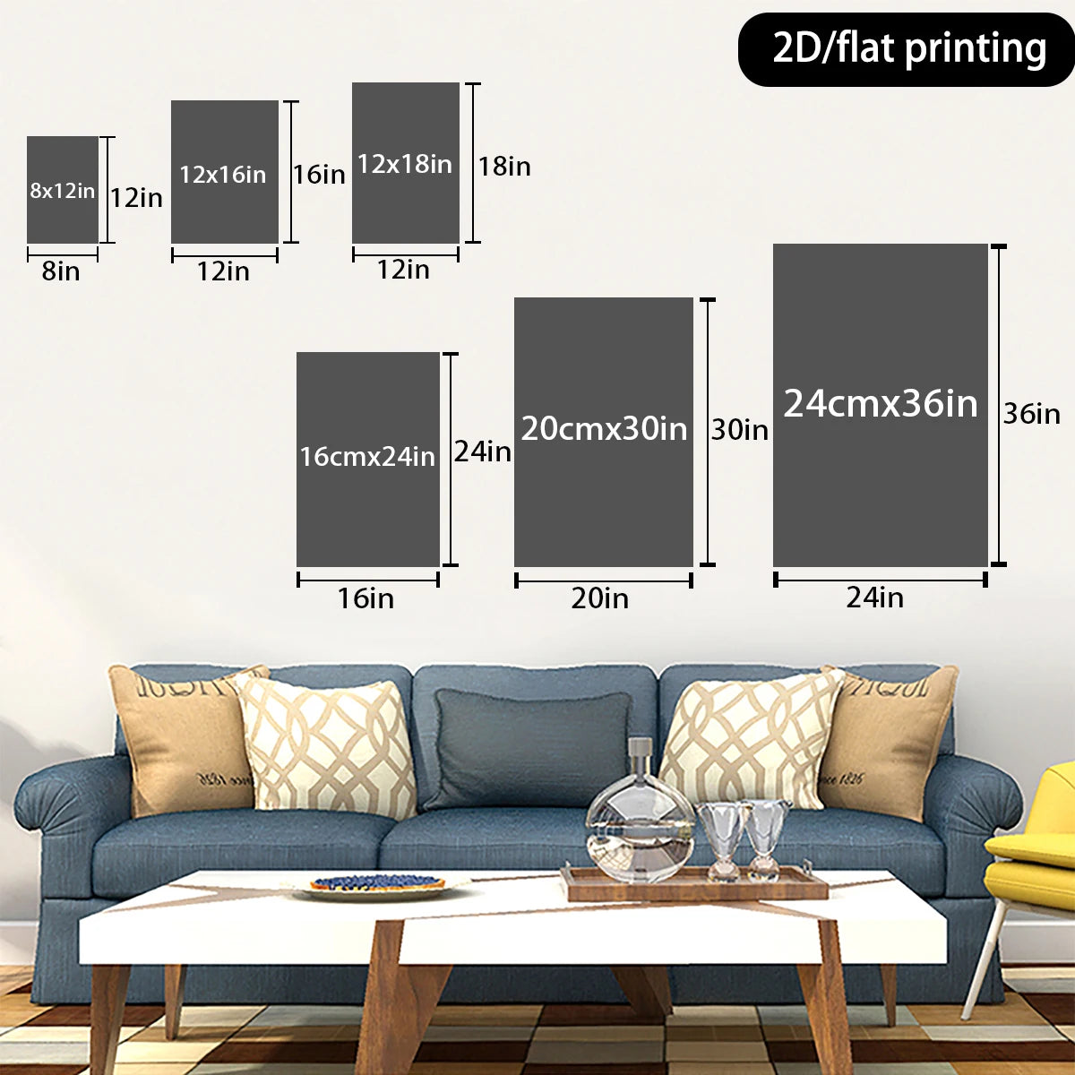 Framed Abstract Ink Canvas Art Set Of Three Panels
