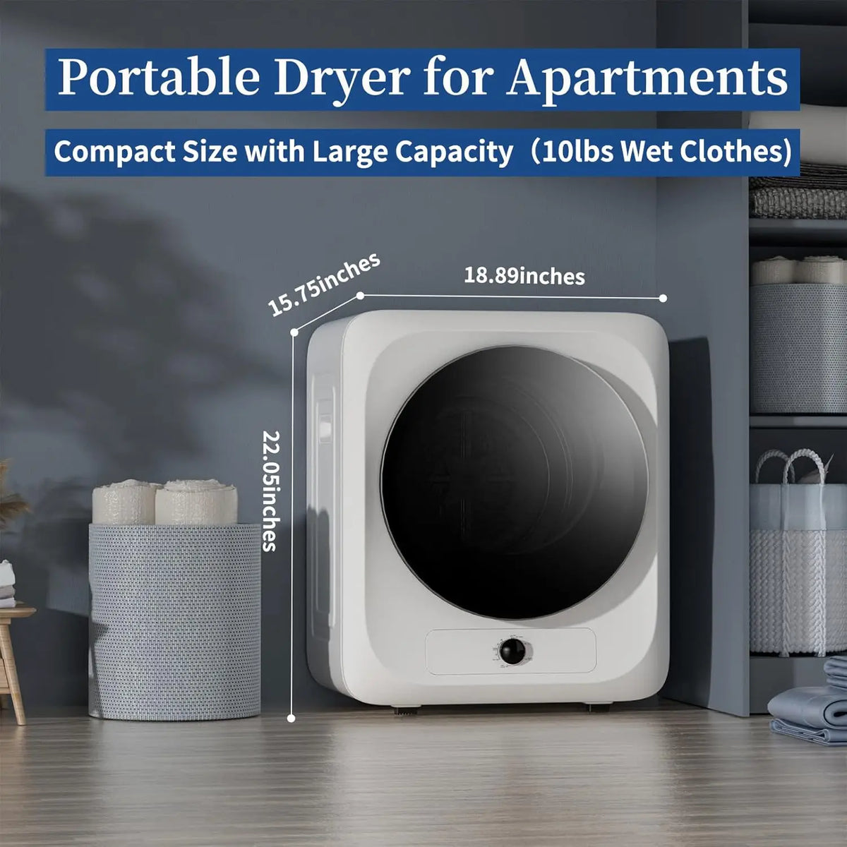 Portable Fully Automatic Washing Machine And Dryer Set