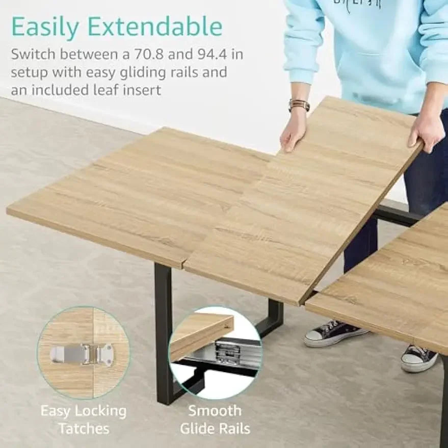 Expandable Dining Table by NoEnName for 8 to 10
