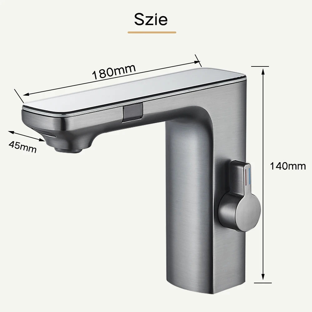 Rozin Touchless Digital Bathroom Faucet Featuring Smart Brass Sensor