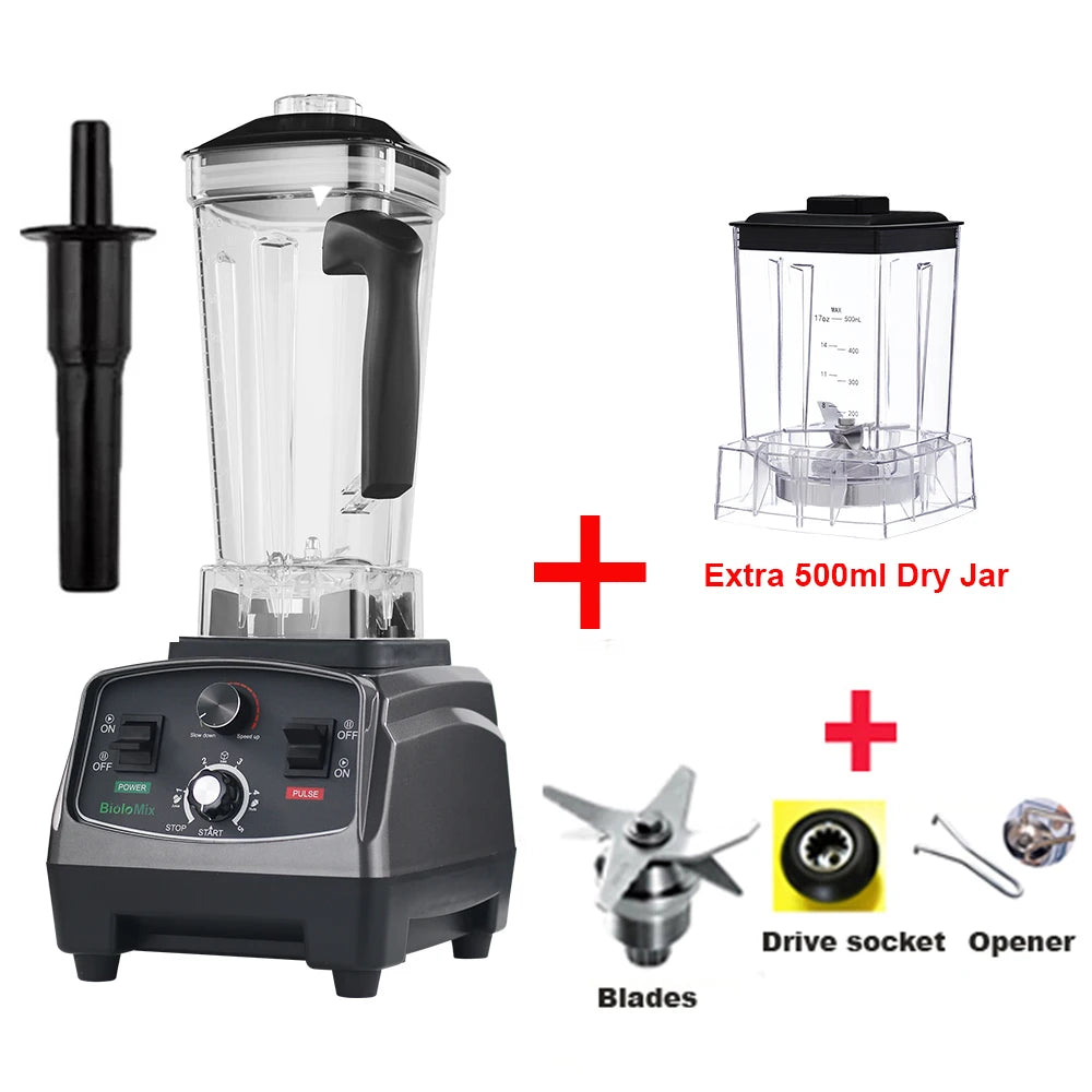 BioloMix Heavy Duty Blender Mixer Juicer Food Processor