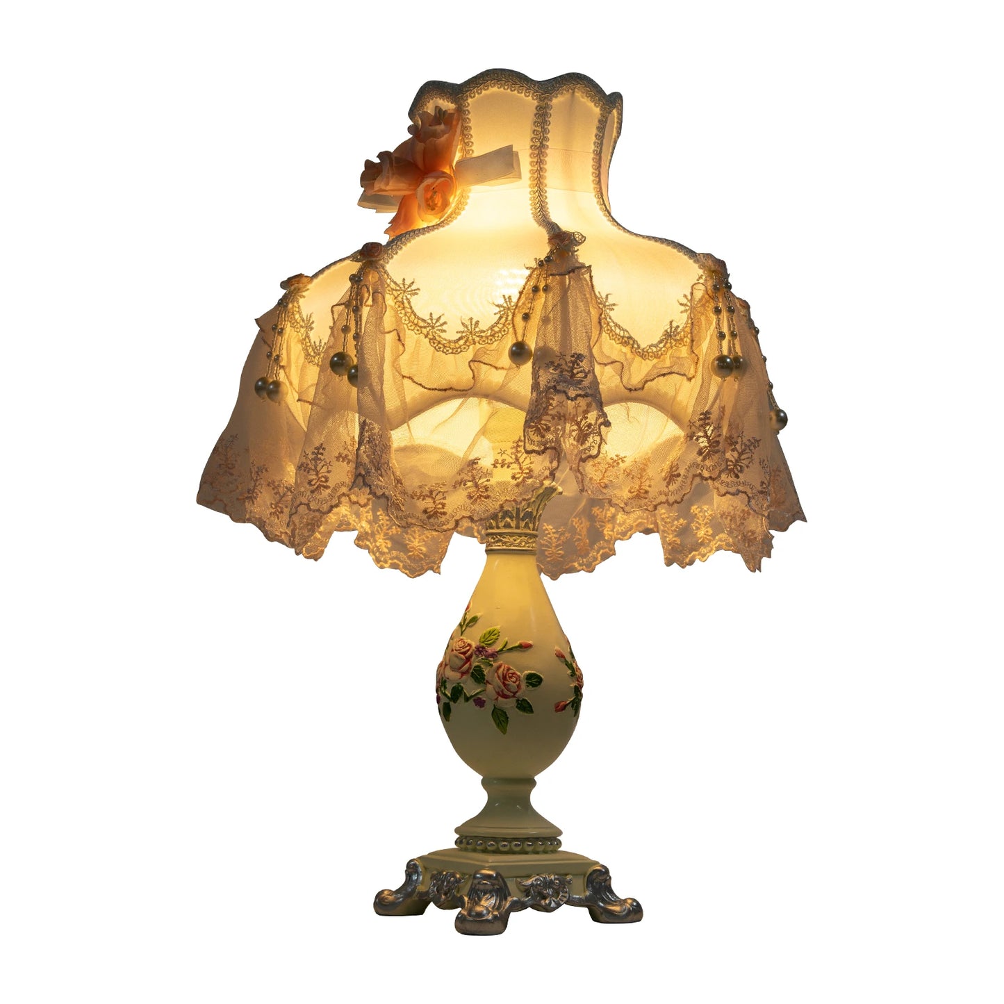 Princess Style LED Table Lamp Bedroom Romantic Home Decor