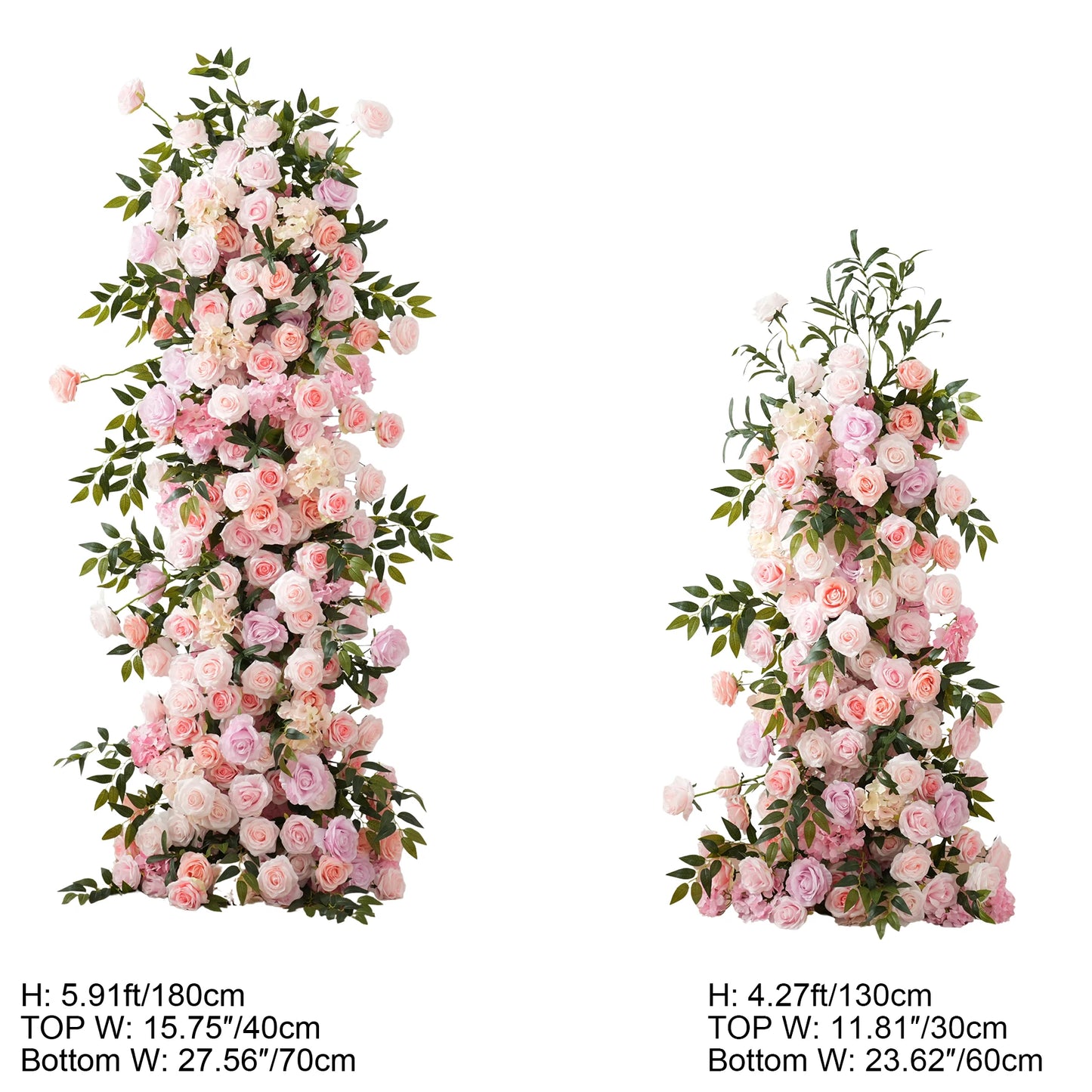Angela Flower Silk Wedding Backdrop Arch Floral Arrangement