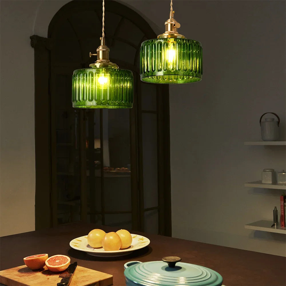 VETRULUS Modern LED Crystal Pendant Light for Kitchen Islands and Dining Rooms