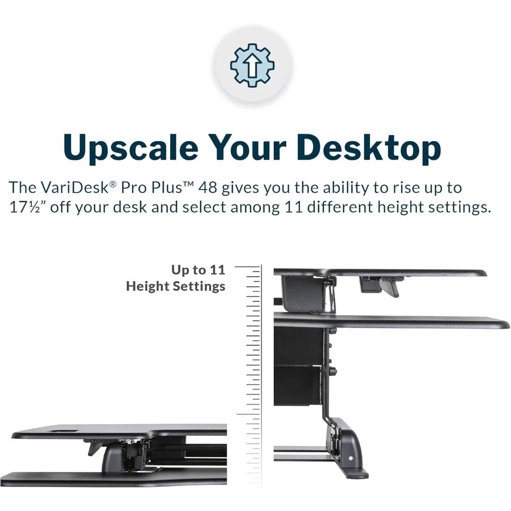 Vari VariDesk Pro Plus 48 Adjustable Sit Stand Desk Converter for Home Office