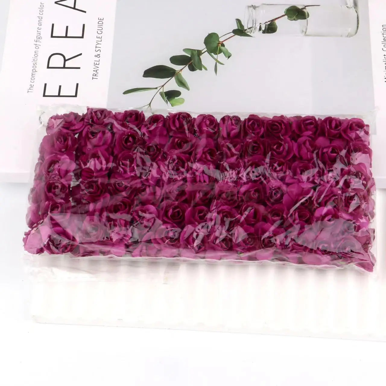 Artificial Paper Rose Bouquet For Scrapbooking And Wedding Decor