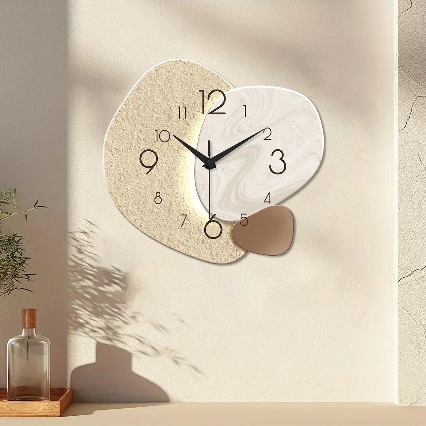 Combination Silent Quartz Wall Clock Living Room Decor