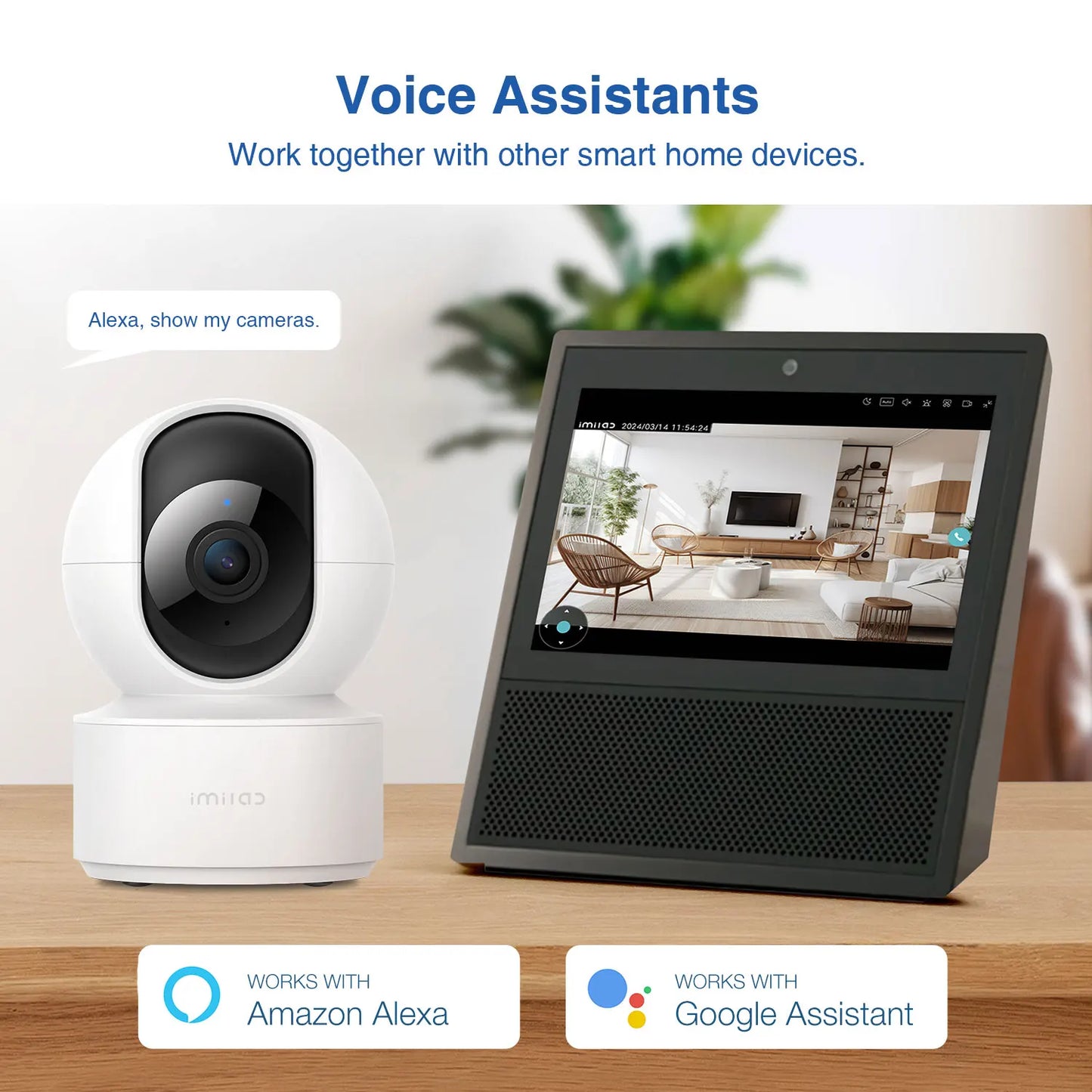IMILAB Indoor Baby Monitor Camera AI Detection Night Vision